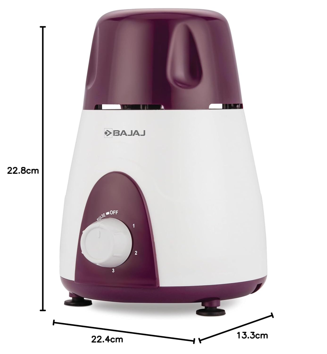 Bajaj Rex Mixer Grinder 500W | Mixie For Kitchen With Nutri-Pro Features | 3 SS Mixer Jars For Heavy Duty Grinding | Adjustable Speed Control | Multifunctional Blade System | 2 Yr Warranty - View 6