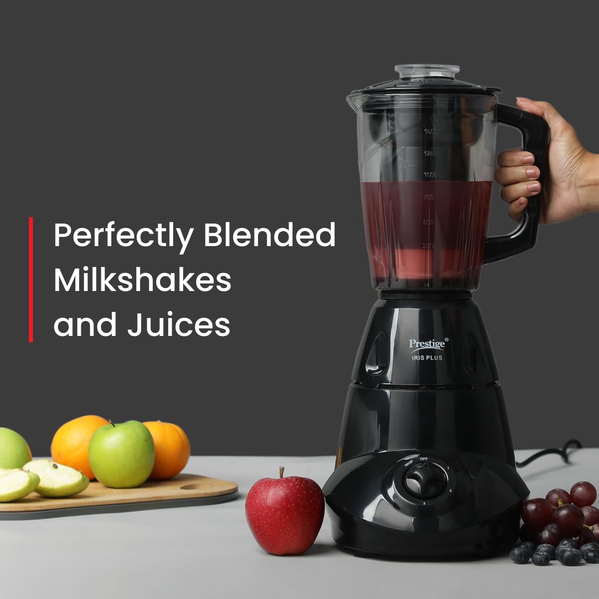 Prestige IRIS Plus 750 watt mixer grinder with Jar - View 4