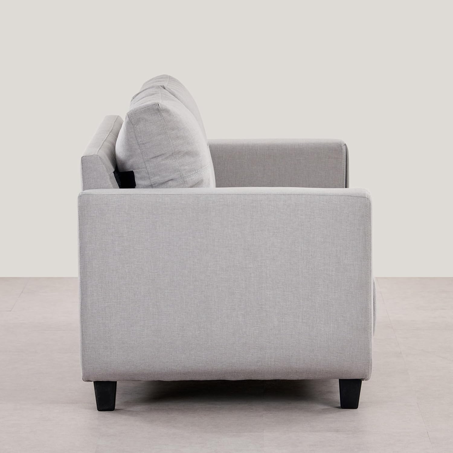 Home Centre 3 Seater Berry Fabric Sofa|Fabric Sofa for Living Room|(Grey)|2 Year Warranty - View 4